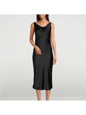 Norma Kamali Cowl Neck Midi Dress